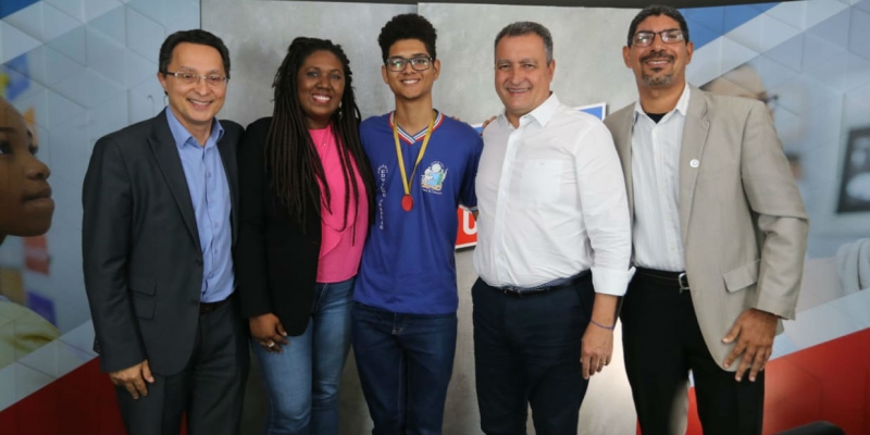 Governador Rui Costa e o subsecretário da Educação Danilo Souza